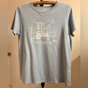 Old Navy Light Blue NYC Graphic Tee